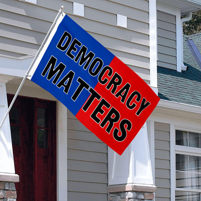 "Democracy Matters" flag 3x5ft banner man cave