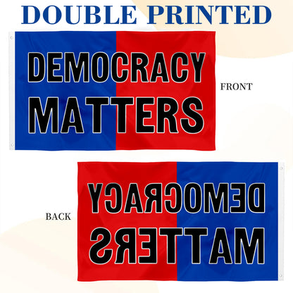 "Democracy Matters" flag 3x5ft banner man cave