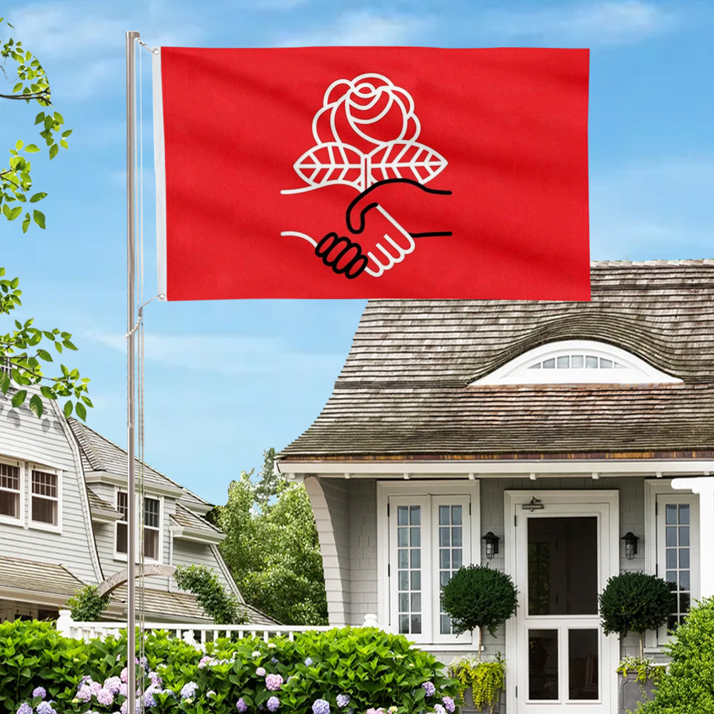 Democratic Socialists of America flag 3x5ft banner man cave 2
