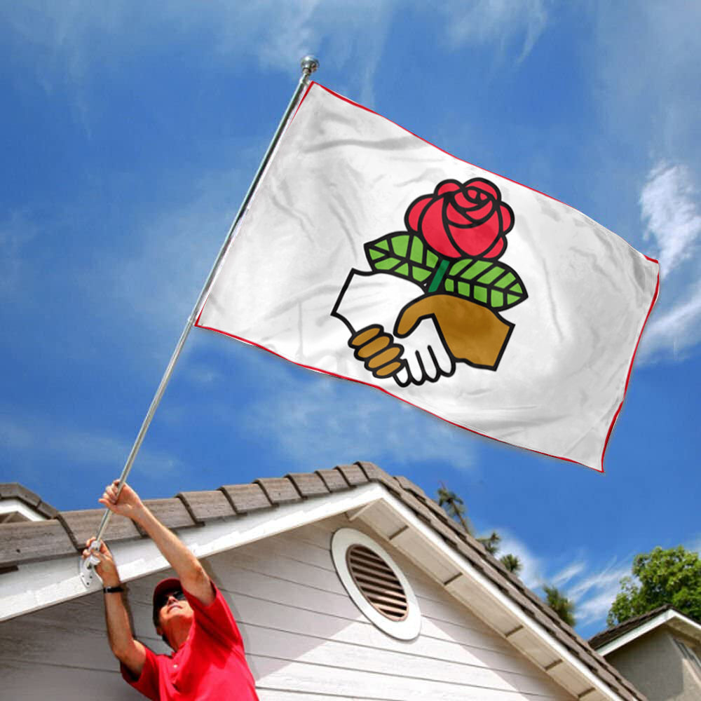 Democratic Socialists of America (DSA) flag 3x5ft banner man cave