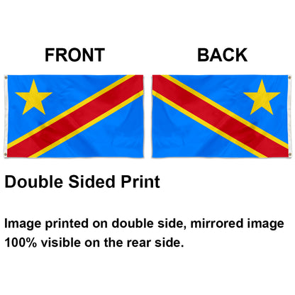Democratic Republic of Congo flag 3x5ft banner man cave