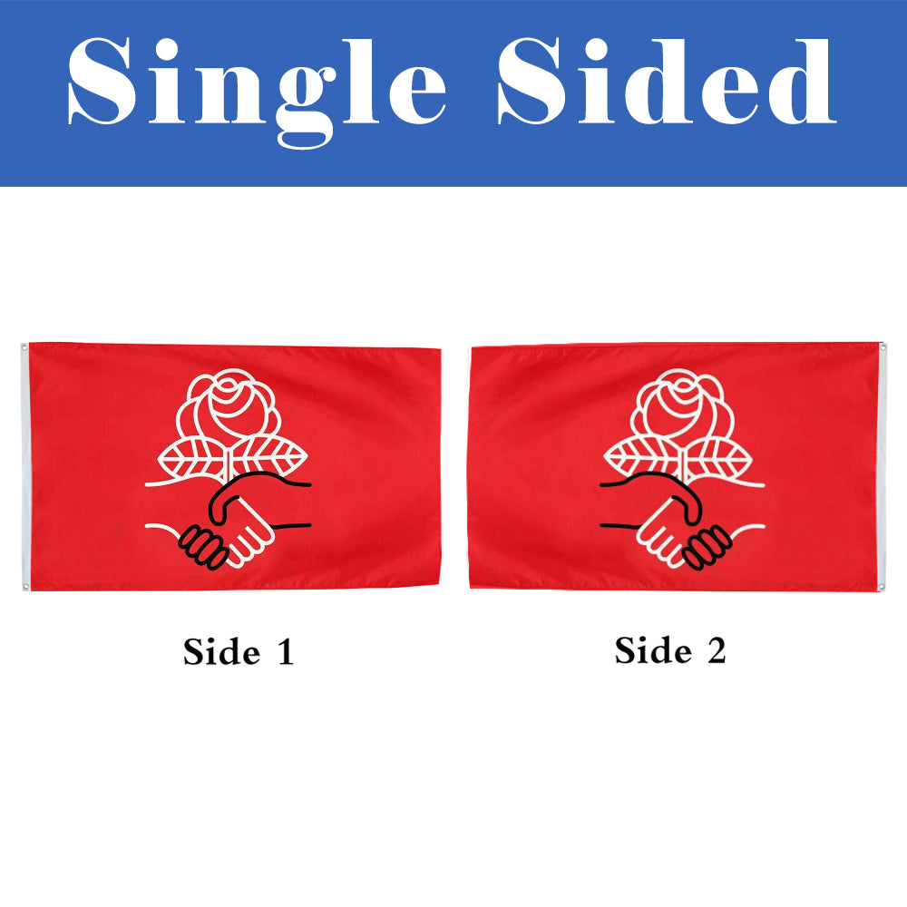 Democratic Socialists of America flag 3x5ft banner man cave 2