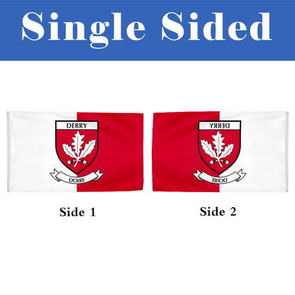 Derry County Coat of Arms Ireland flag 3x5ft banner man cave