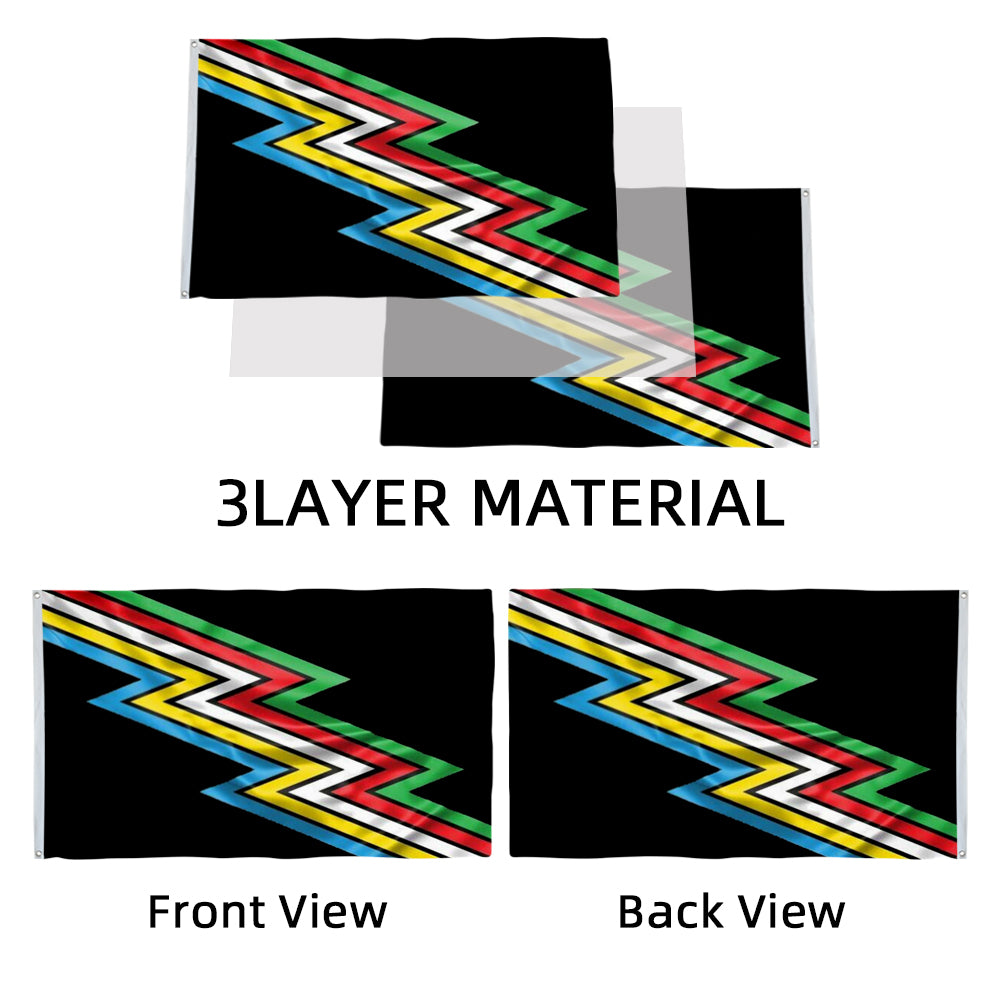 Disability Pride flag 3x5ft banner man cave