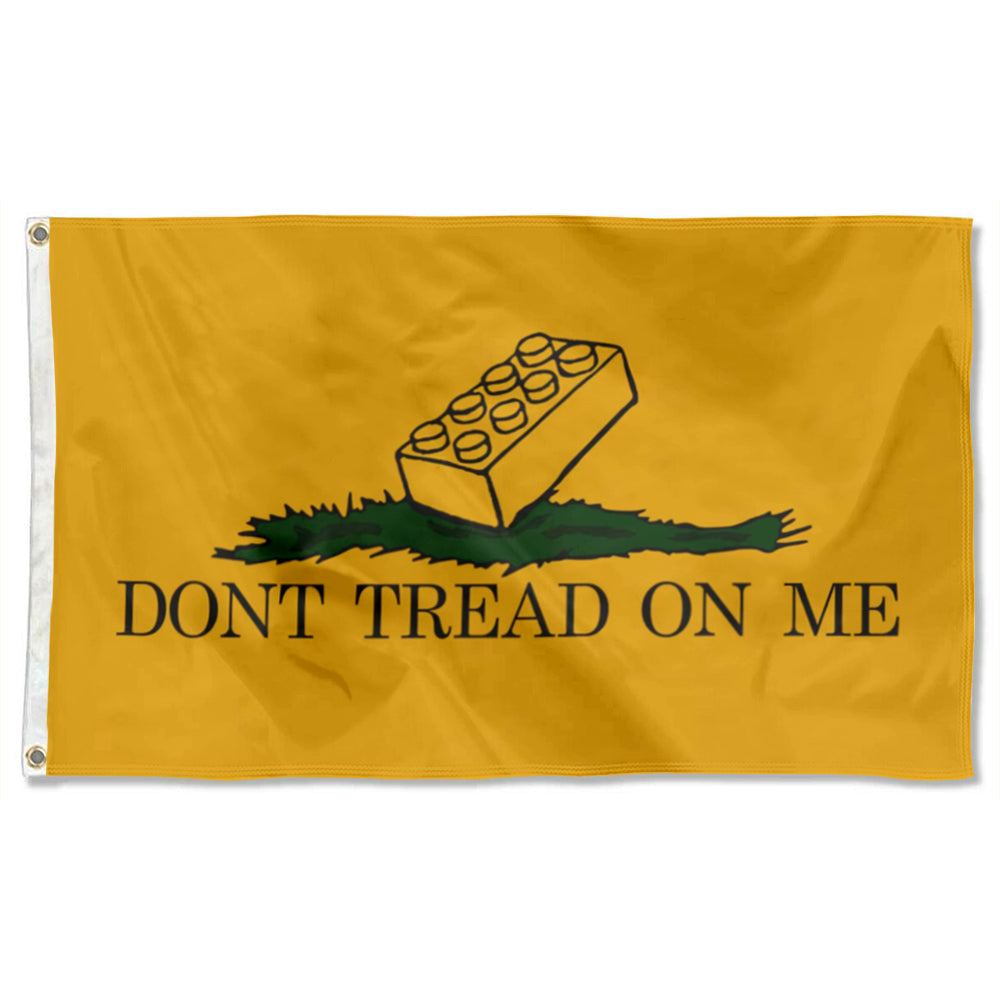 "Don't Tread On Me" Lego Funny Gadsden flag 3x5ft banner man cave