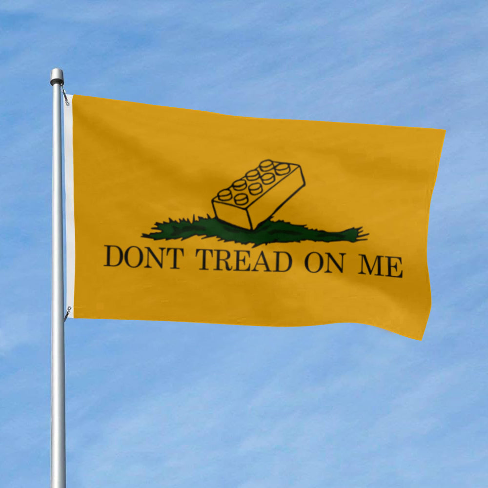 "Don't Tread On Me" Lego Funny Gadsden flag 3x5ft banner man cave