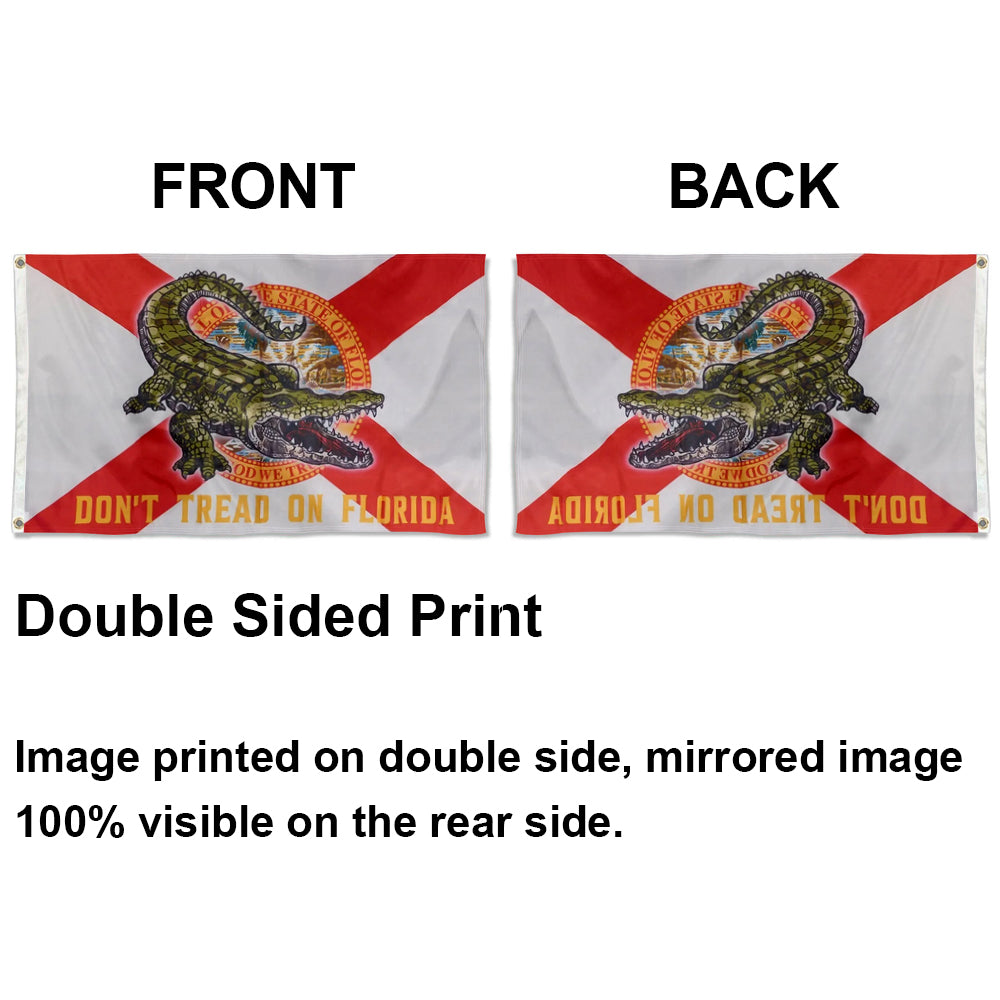 "Don't Tread On Florida" Gator flag 3x5ft banner man cave