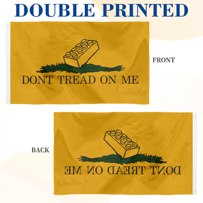 "Don't Tread On Me" Lego Funny Gadsden flag 3x5ft banner man cave