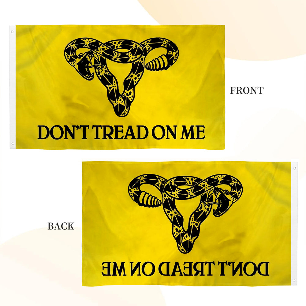 Don't Tread on Me Uterus flag 3x5ft banner man cave