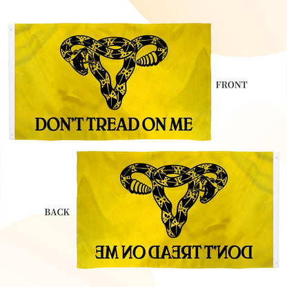 Don't Tread on Me Uterus flag 3x5ft banner man cave