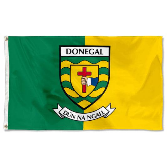 Donegal County Coat of Arms Ireland flag 3x5ft banner man cave