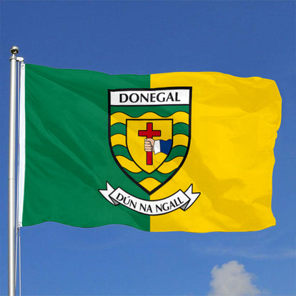Donegal County Coat of Arms Ireland flag 3x5ft banner man cave