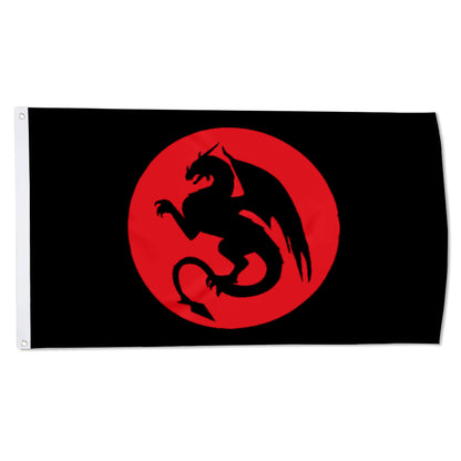 Dragon Silhouette flag 3x5ft banner man cave