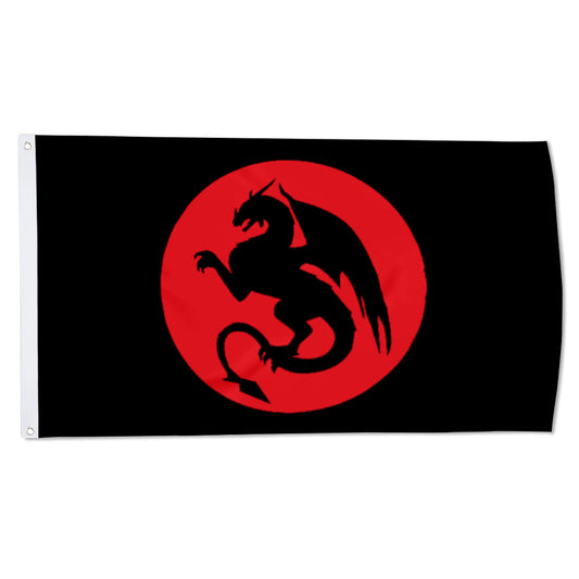 Dragon Silhouette flag 3x5ft banner man cave