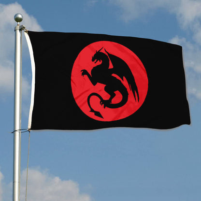 Dragon Silhouette flag 3x5ft banner man cave