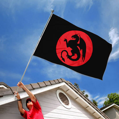 Dragon Silhouette flag 3x5ft banner man cave