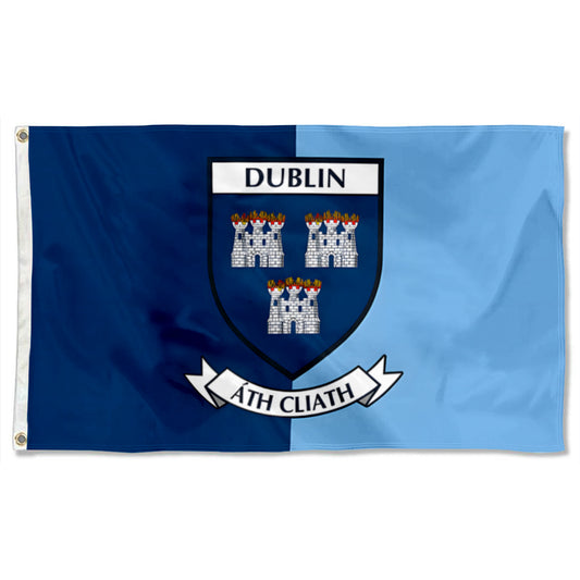 Dublin County Coat of Arms Ireland flag 3x5ft banner man cave