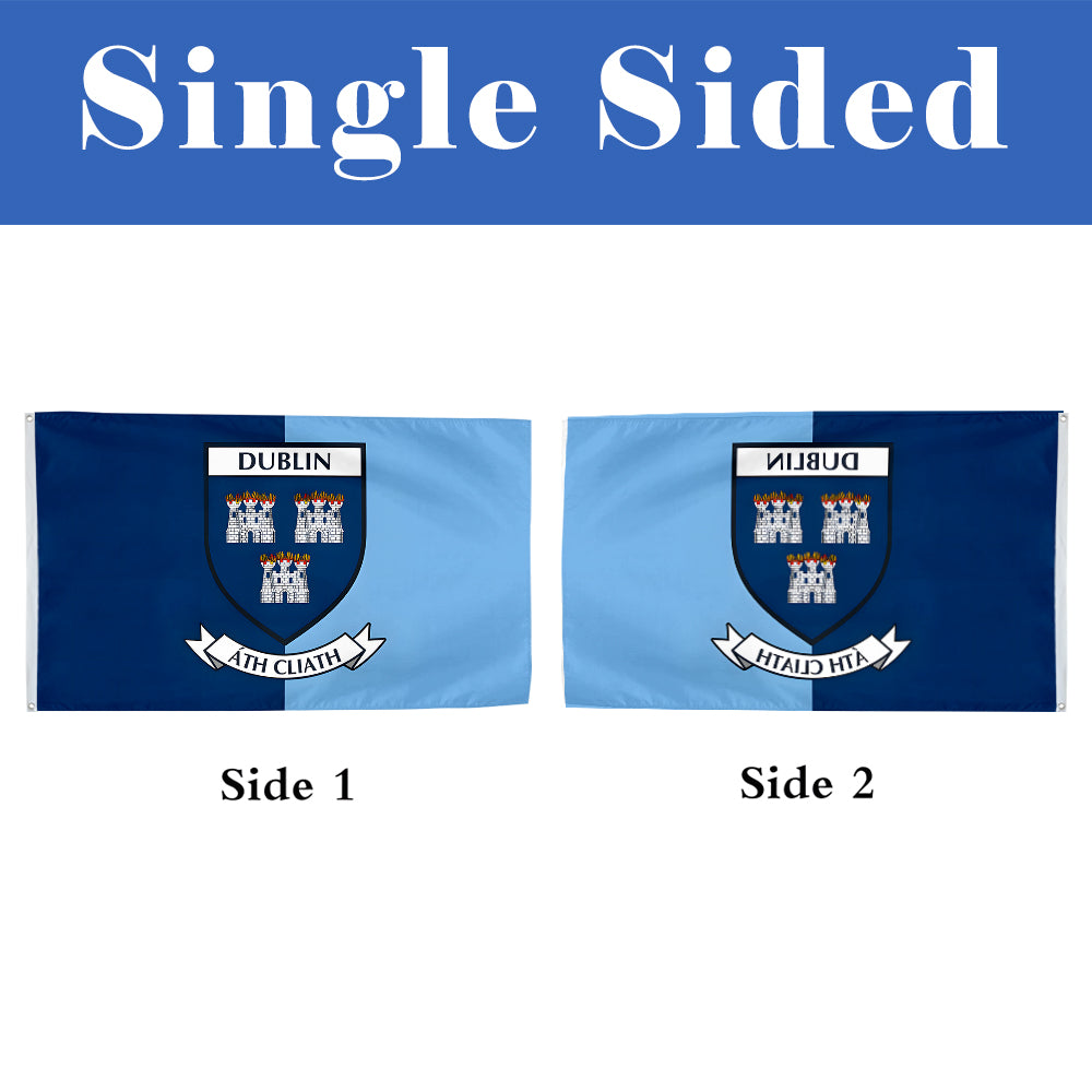 Dublin County Coat of Arms Ireland flag 3x5ft banner man cave