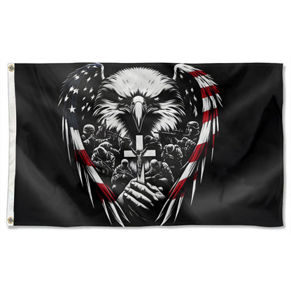 Patriotic American Eagle flag 3x5ft banner man cave
