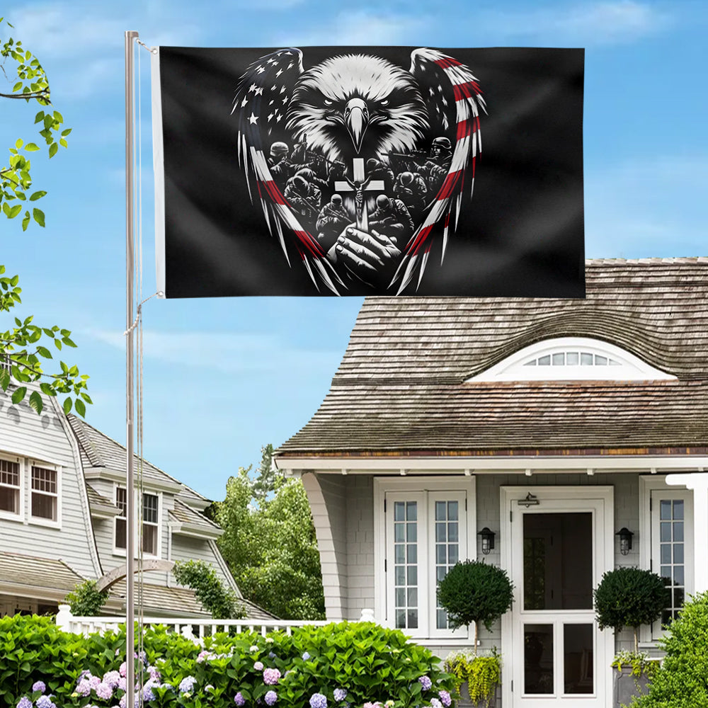 Patriotic American Eagle flag 3x5ft banner man cave