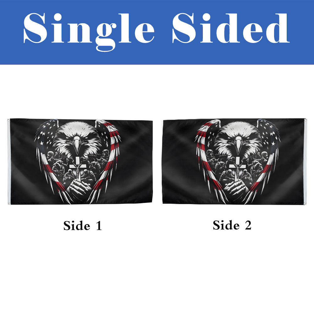 Patriotic American Eagle flag 3x5ft banner man cave