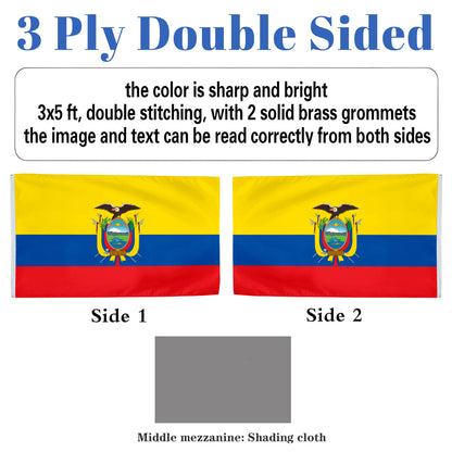 Ecuador flag 3x5ft banner man cave