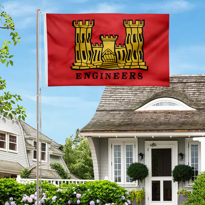 Engineers Military flag 3x5ft banner man cave