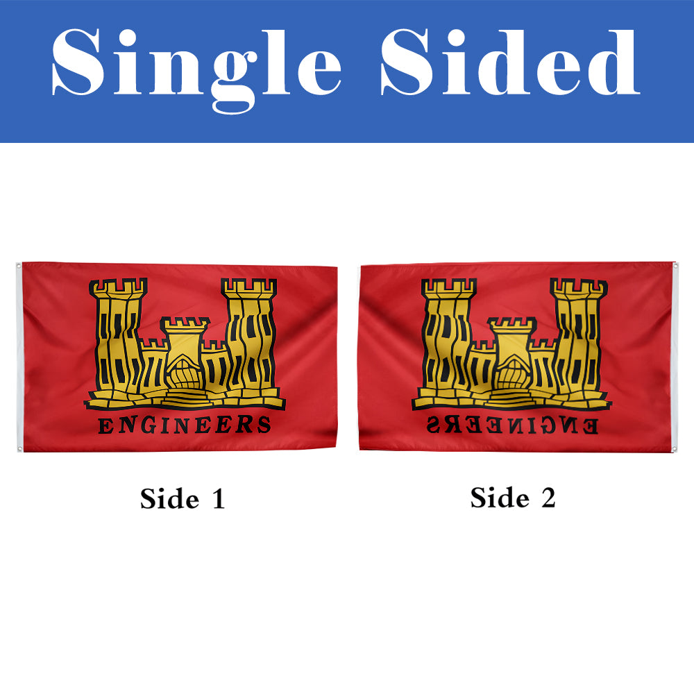 Engineers Military flag 3x5ft banner man cave