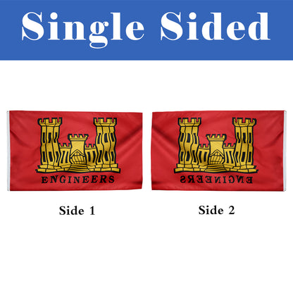 Engineers Military flag 3x5ft banner man cave