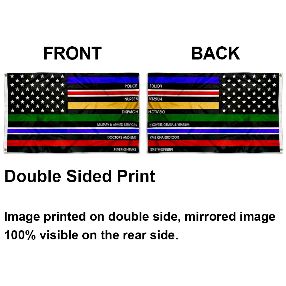 Essential Services Thin Line flag 3x5ft banner man cave