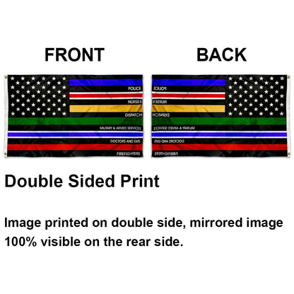 Essential Services Thin Line flag 3x5ft banner man cave