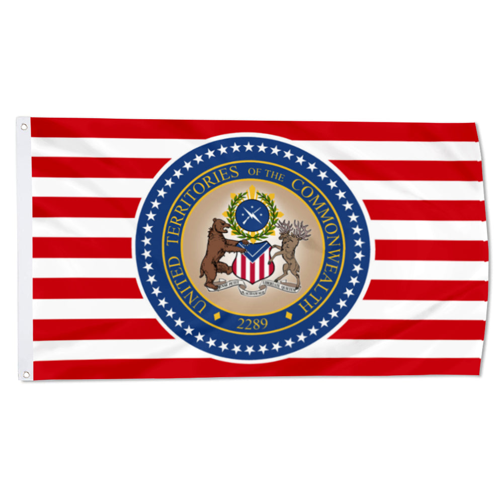Fallout: UTC (United Territories of the Commonwealth) Government flag 3x5ft banner man cave