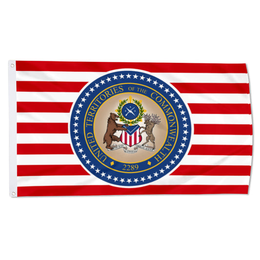 Fallout: UTC (United Territories of the Commonwealth) Government flag 3x5ft banner man cave