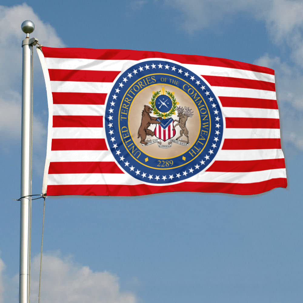 Fallout: UTC (United Territories of the Commonwealth) Government flag 3x5ft banner man cave