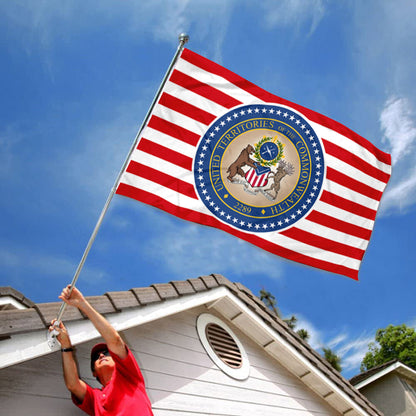 Fallout: UTC (United Territories of the Commonwealth) Government flag 3x5ft banner man cave