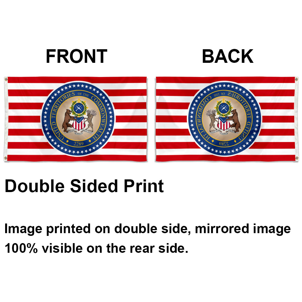 Fallout: UTC (United Territories of the Commonwealth) Government flag 3x5ft banner man cave