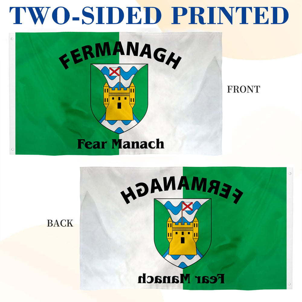 Fermanagh (Ireland) County flag 3x5ft banner man cave