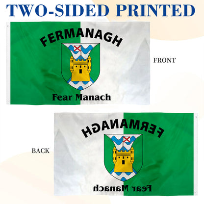 Fermanagh (Ireland) County flag 3x5ft banner man cave