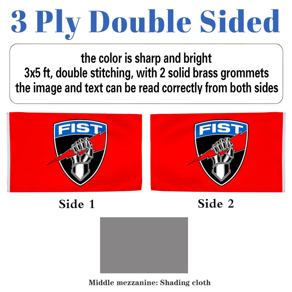 FIST Military flag 3x5ft banner man cave