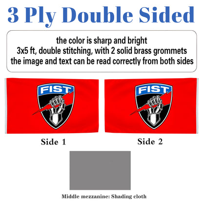 FIST Military flag 3x5ft banner man cave