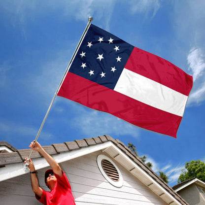 Fort Jackson Stars And Bars First National Csa Civil War flag 3x5ft banner man cave