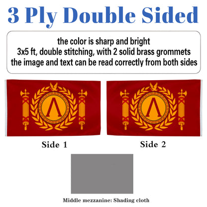 Sparta flag 3x5ft banner man cave