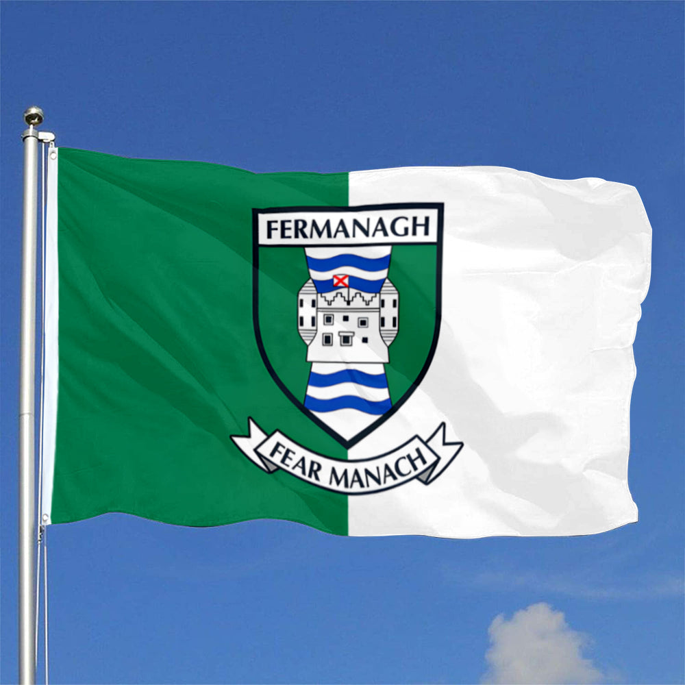 Fermanagh County Coat of Arms Ireland flag 3x5ft banner man cave
