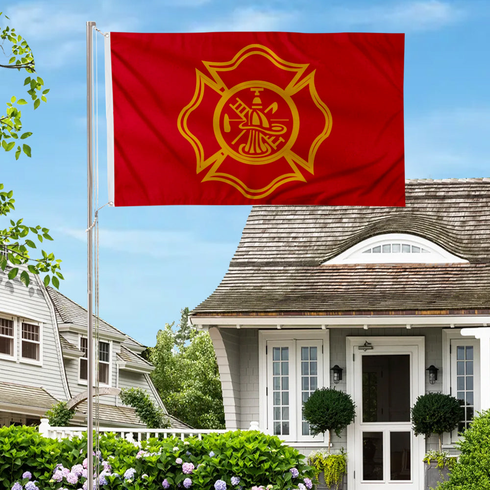 Fire Department - Firefighters flag 3x5ft banner man cave