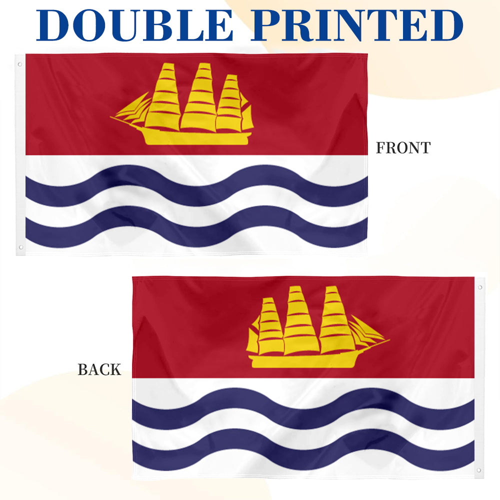 Bath (Maine) City flag 3x5ft banner man cave