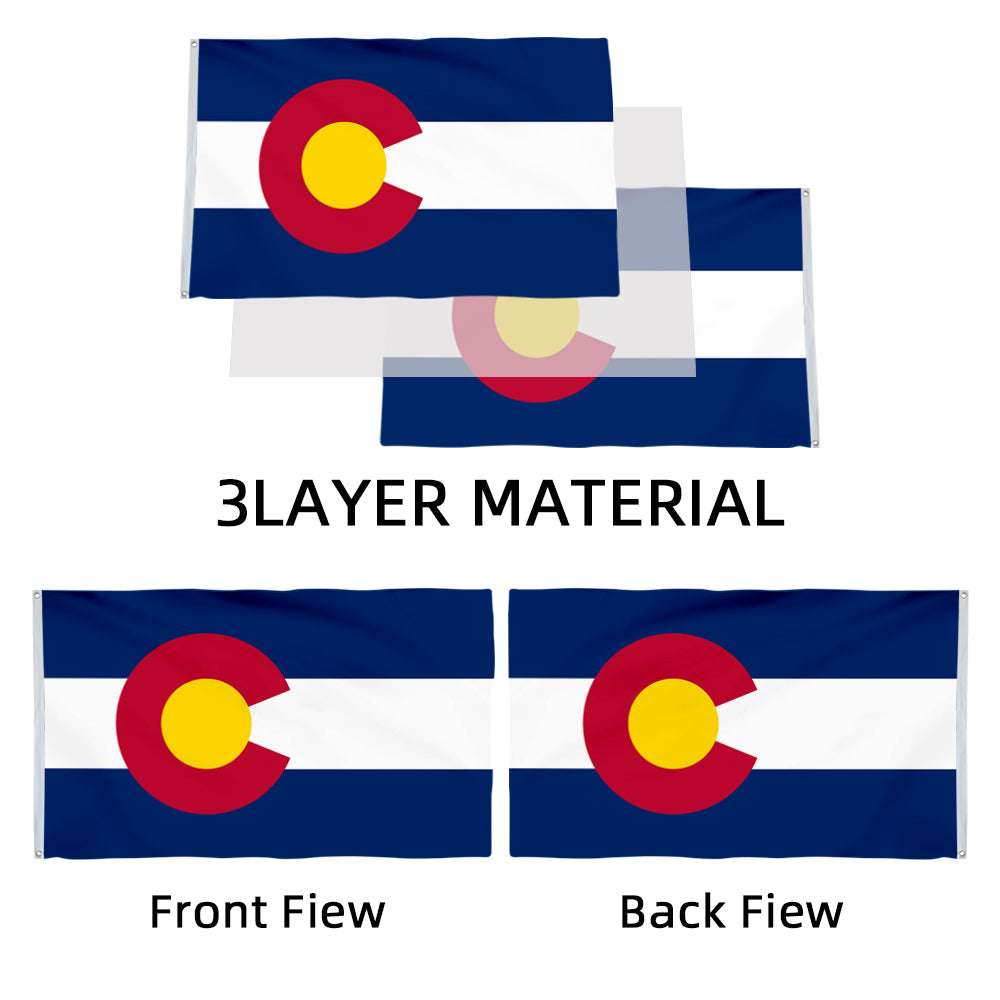 Colorado State flag 3x5ft banner man cave