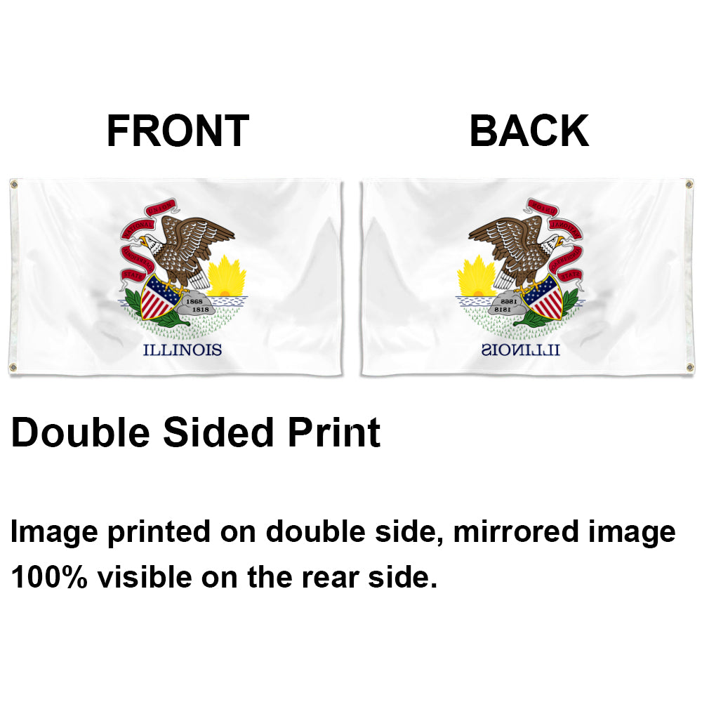 Illinois State flag 3x5ft banner man cave