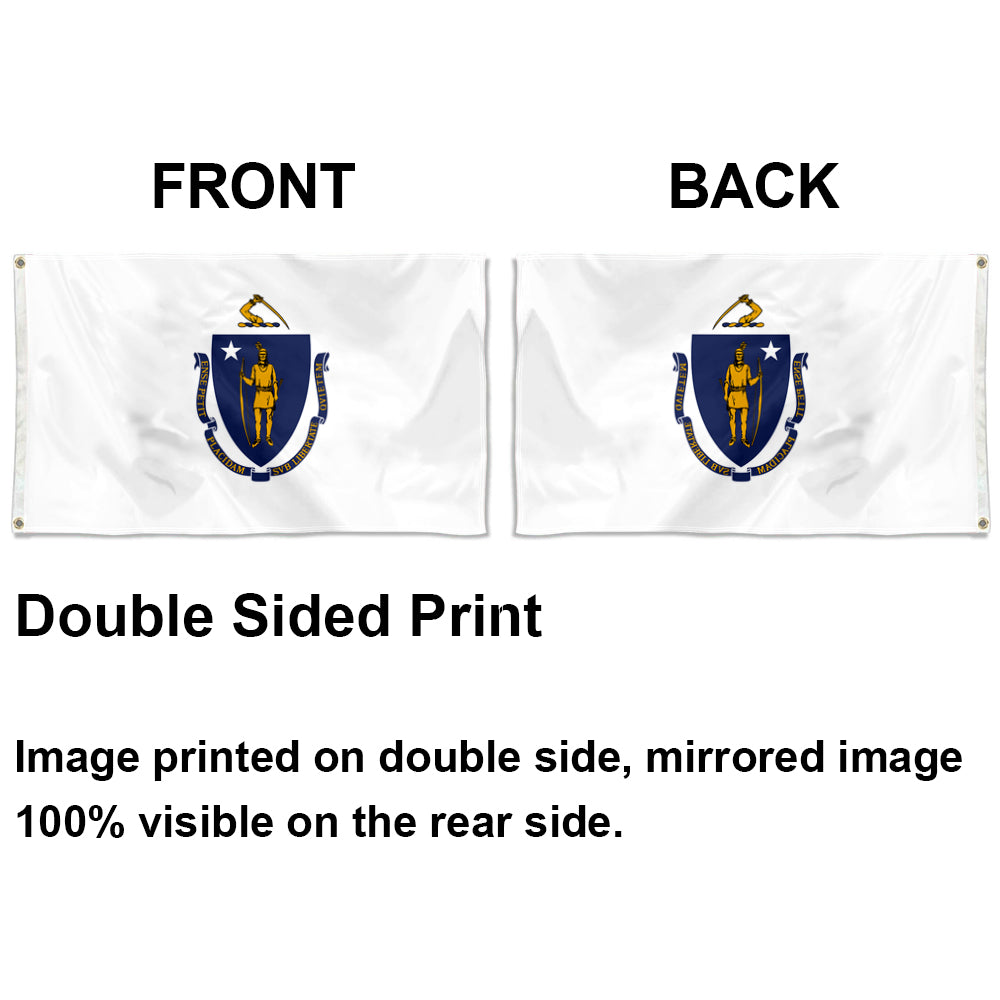 Massachusetts State flag 3x5ft banner man cave