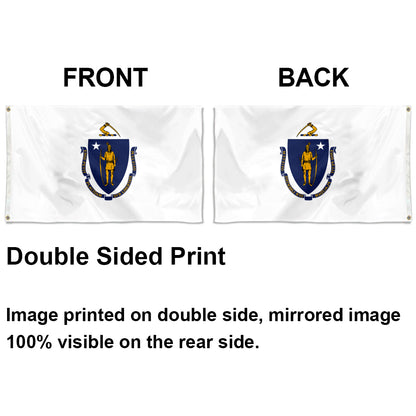 Massachusetts State flag 3x5ft banner man cave