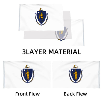 Massachusetts State flag 3x5ft banner man cave